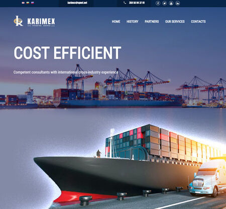 Shipping agency website